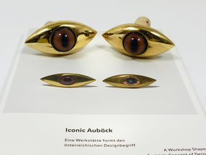 Tappo per bottiglia «Eye» #4538 di Carl Auböck, fatto a mano, sughero e ottone, Austria