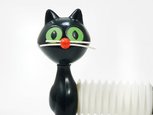 Chat couineur en accordéon « Tomcat » par Libuse Niklova pour Fatra, Tchécoslovaquie, années 1960
