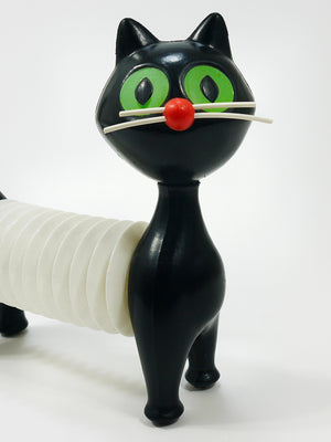 Chat couineur en accordéon « Tomcat » par Libuse Niklova pour Fatra, Tchécoslovaquie, années 1960
