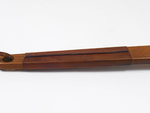 Spazzola per abiti Carl Aubock in noce e pelle, Mid-Century, Austria
