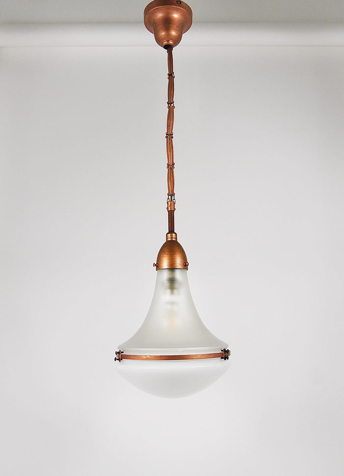 Peter Behrens Luzette Industrial Pendant Lamp, Siemens Schuckert, Germany, 1910