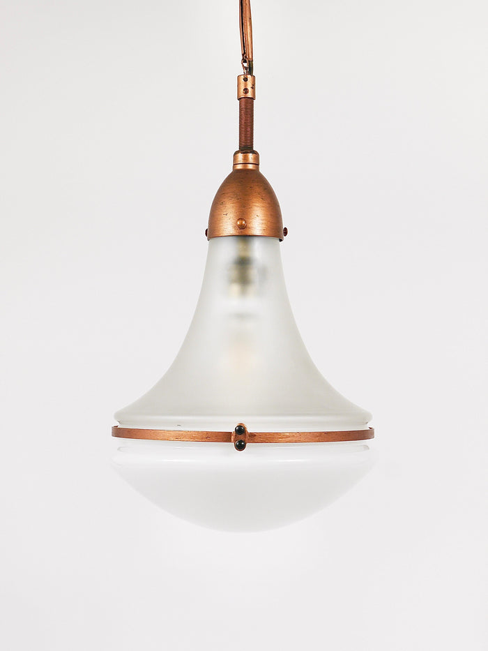 Peter Behrens Luzette Industrial Pendant Lamp, Siemens Schuckert, Germany, 1910