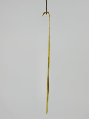 Exquisite Hammer-Blown Solid Brass Shoehorn, Handmade in Austria