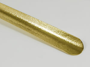 Exquisite Hammer-Blown Solid Brass Shoehorn, Handmade in Austria
