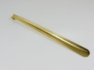 Exquisite Hammer-Blown Solid Brass Shoehorn, Handmade in Austria