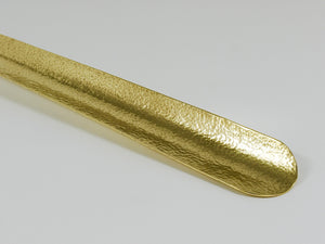 Exquisite Hammer-Blown Solid Brass Shoehorn, Handmade in Austria