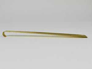 Exquisite Hammer-Blown Solid Brass Shoehorn, Handmade in Austria