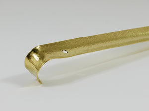 Exquisite Hammer-Blown Solid Brass Shoehorn, Handmade in Austria