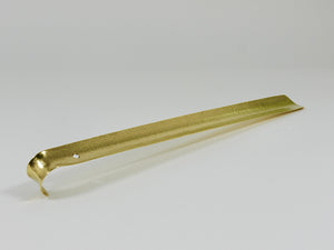 Exquisite Hammer-Blown Solid Brass Shoehorn, Handmade in Austria