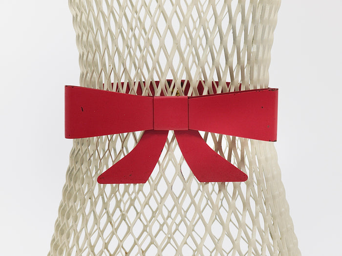 Mathieu Matégot Style Tie Bow Umbrella Stand, Mid-Century, Metal, France, 1950s