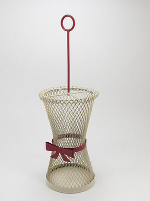 Schirmständer mit Schleife im Stil von Mathieu Matégot, Mid-Century, Metall, Frankreich, 1950er-Jahre