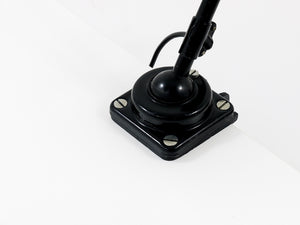 Christian Dell Bauhaus Industrial Table Clamp Wall Lamp, Koranda Austria, 1930s