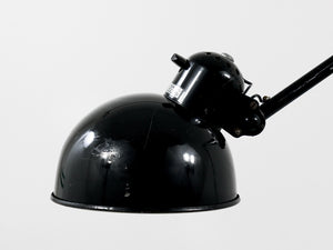Christian Dell Bauhaus Industrial Table Clamp Wall Lamp, Koranda Austria, 1930s