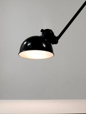 Christian Dell Bauhaus Industrial Table Clamp Wall Lamp, Koranda Austria, 1930s