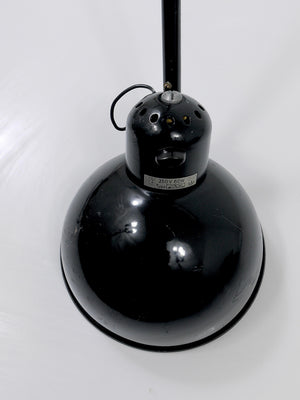 Christian Dell Bauhaus Industrial Table Clamp Wall Lamp, Koranda Austria, 1930s