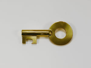 Llave Modern Key grande de latón de Carl Auböck, sacacorchos y abrebotellas, Austria, años 50