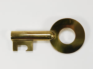 Llave Modern Key grande de latón de Carl Auböck, sacacorchos y abrebotellas, Austria, años 50