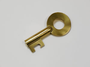 Llave Modern Key grande de latón de Carl Auböck, sacacorchos y abrebotellas, Austria, años 50