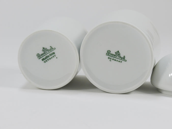 Mario Bellini Cupola Postmodern Sugar bowl & Creamer by Rosenthal studio-line