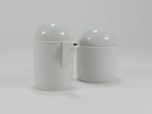Zuccheriera e lattiera Cupola Postmodern di Mario Bellini per Rosenthal studio-line