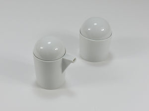 Zuccheriera e lattiera Cupola Postmodern di Mario Bellini per Rosenthal studio-line