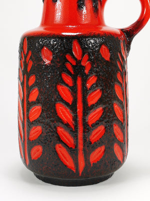 Grand vase de sol en céramique Fat Lava par Scheurich, Western Germany, années 1970