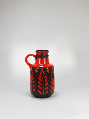 Grand vase de sol en céramique Fat Lava par Scheurich, Western Germany, années 1970