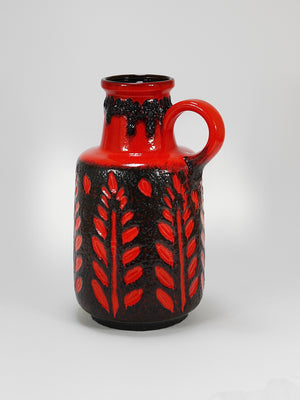 Grand vase de sol en céramique Fat Lava par Scheurich, Western Germany, années 1970