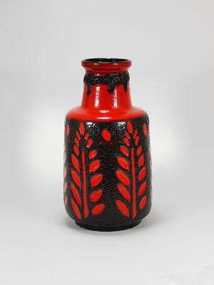 Grand vase de sol en céramique Fat Lava par Scheurich, Western Germany, années 1970