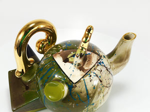Service à thé sculptural postmoderne pop-art par Juraj Mahalik pour Art4, Slovaquie, années 1990