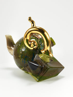 Service à thé sculptural postmoderne pop-art par Juraj Mahalik pour Art4, Slovaquie, années 1990