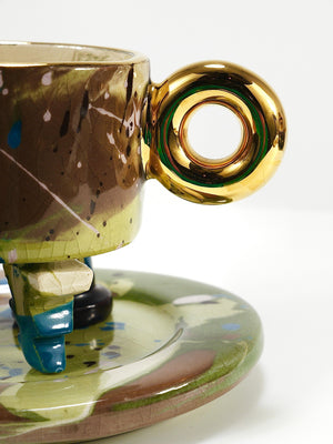 Service à thé sculptural postmoderne pop-art par Juraj Mahalik pour Art4, Slovaquie, années 1990