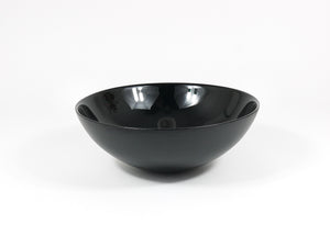 Riedel x Mesa Design Large Black Centerpiece Glass Bowl, Post-Modern Italy, 1980