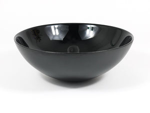 Riedel x Mesa Design Large Black Centerpiece Glass Bowl, Post-Modern Italy, 1980