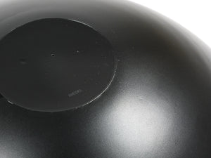 Riedel x Mesa Design Large Black Centerpiece Glass Bowl, Post-Modern Italy, 1980