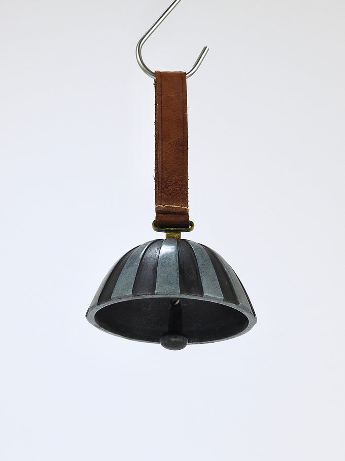 Carl Aubock Vintage Zebra Dinner Bell #3604, Paperweight, Vienna, 1950s