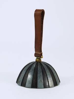 Carl Aubock Vintage Zebra Tischglocke #3604, Briefbeschwerer, Wien, 1950er-Jahre