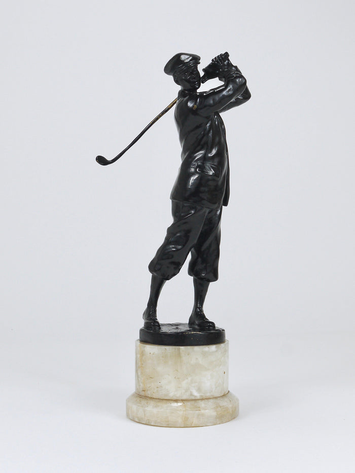 1920s Golf Player Harry Vardon Bronze Statue, Richard Thuss, Argentor Vienna