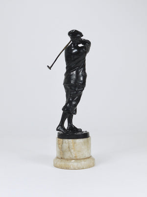 1920s Golf Player Harry Vardon Bronze Statue, Richard Thuss, Argentor Vienna