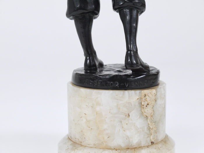 1920s Golf Player Harry Vardon Bronze Statue, Richard Thuss, Argentor Vienna
