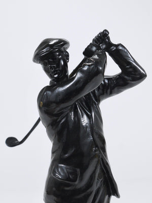 1920s Golf Player Harry Vardon Bronze Statue, Richard Thuss, Argentor Vienna