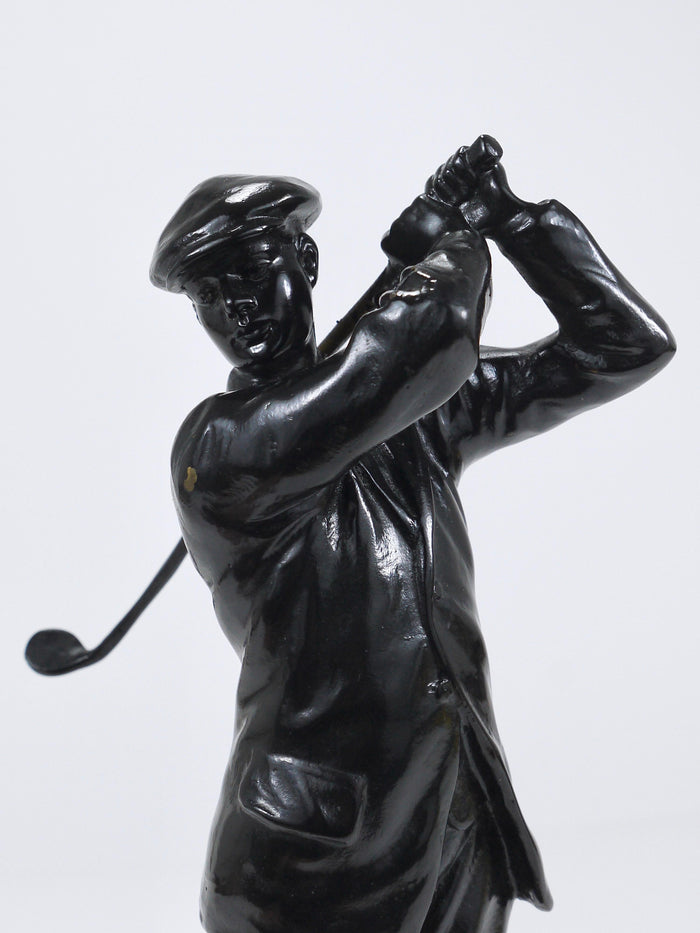 1920s Golf Player Harry Vardon Bronze Statue, Richard Thuss, Argentor Vienna