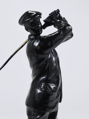 1920s Golf Player Harry Vardon Bronze Statue, Richard Thuss, Argentor Vienna
