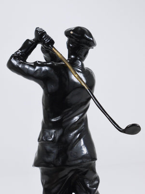1920s Golf Player Harry Vardon Bronze Statue, Richard Thuss, Argentor Vienna