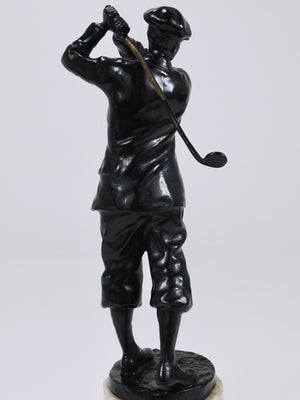 1920s Golf Player Harry Vardon Bronze Statue, Richard Thuss, Argentor Vienna