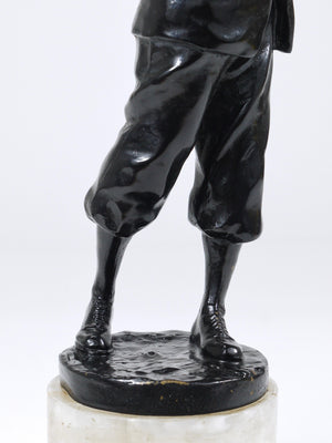 1920s Golf Player Harry Vardon Bronze Statue, Richard Thuss, Argentor Vienna