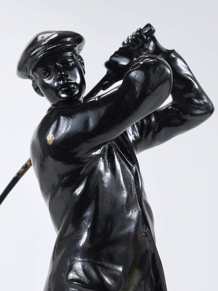 1920s Golf Player Harry Vardon Bronze Statue, Richard Thuss, Argentor Vienna