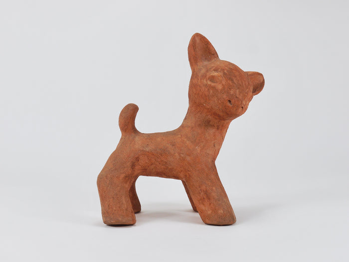 Walter Bosse Large Baby Deer Pottery Ceramic Sculpture, Austria, 1920s