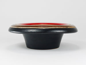 Aldo Londi Bitossi Striped Mid-Century Ceramic Centerpiece Bowl, Italy, 1960s