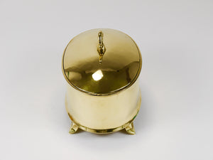 Caja o bol de latón Art Nouveau con tapa, Otto Prutscher, Melzer & Neuhardt, años 20